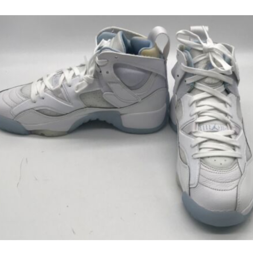 Nike Jordan Jumpman Two Trey Columbia Light Blue Hightop Women's Sneaker Sz 8.5